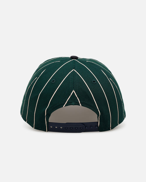 New Era New York Yankees 'Pinstripe' 9FORTY A-Frame Snapback Dark Green