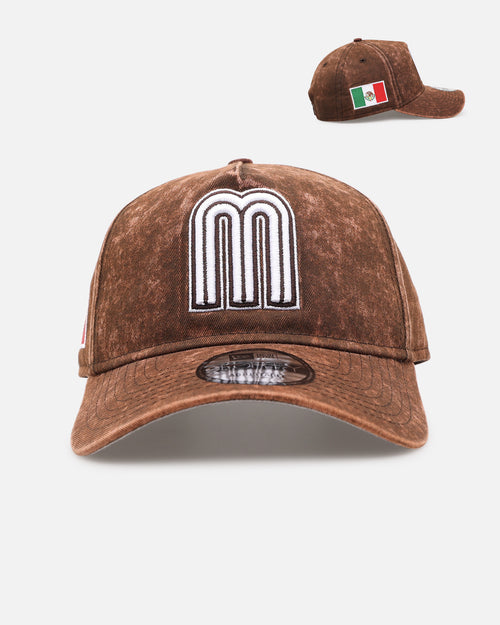 New Era Mexico National Baseball 'Washed Walnut' 9FORTY A-Frame Snapback Walnut