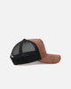 47 Brand Anaheim Ducks 'Tonal Suede' '47 Offside Trucker Snapback Chocolate
