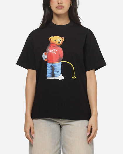 Market Trouble Making Bear T-Shirt Black