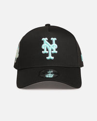 New Era New York Mets 'Black Aqua' 9FORTY A-Frame Snapback Black/Aqua