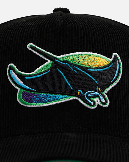 New Era Tampa Bay Rays 'Black Cord' 9FORTY A-Frame Corduroy Snapback Black