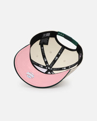 New Era Boston Red Sox 'Pink Satin Hearts Green' 9FORTY A-Frame Snapback Chrome/Dark Green
