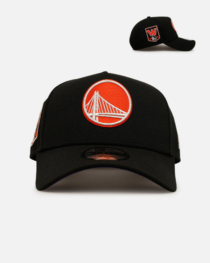 New Era Golden State Warriors 'NBA Dia De Los Muertos' 9FORTY A-Frame Snapback Black/Orange