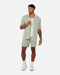 XXIII Zyair Knit Rib Shorts Sage