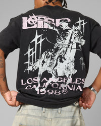 Loiter Dustborn T-Shirt Black Acidwash