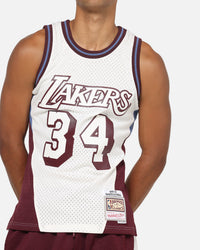 Mitchell & Ness Los Angeles Lakers Shaquille O'Neal Millenium Jersey White/Brown