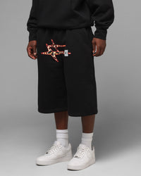 Loiter Hybrid Premium Shorts Black/Leopard