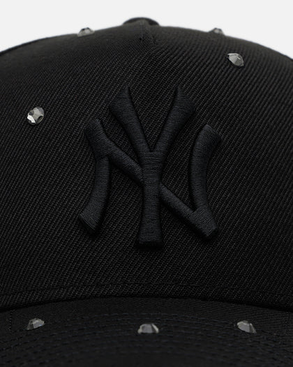 New Era New York Yankees  'Embellishment' 9FORTY A-Frame Snapback Black/Black