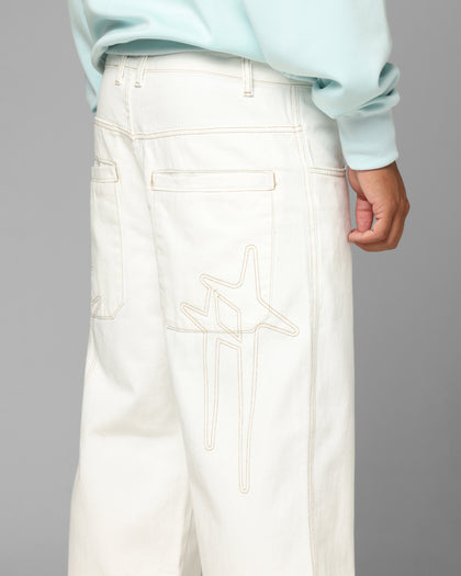 Loiter Star Born Jeans Off White