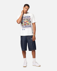 Mitchell & Ness Melbourne Demons Mascot T-Shirt Vintage White