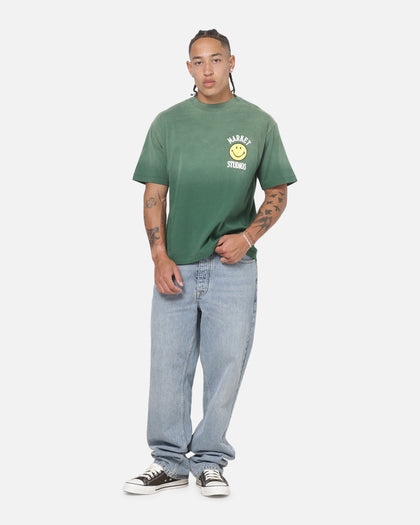 Market Smiley Lockup T-Shirt Dark Green