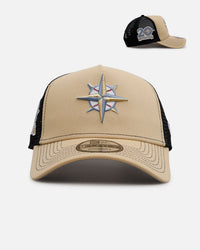 New Era Seattle Mariners 'Vintage Truckers' 9FORTY A-Frame Trucker Snapback Vegas Gold