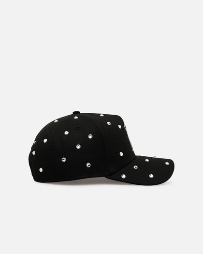 New Era Los Angeles Angels 'Black Satin Hearts' 9FORTY A-Frame Snapback Black