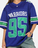 Bleacher Athletic New Zealand Warriors NRL Gridiron Mesh Jersey Official Team Color