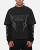 Saint Morta La Familia Layered Long Sleeve T-Shirt Washed Black