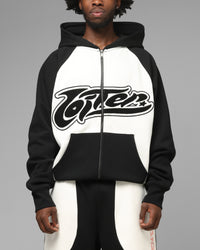 Loiter Jet Stream Zip Hoodie Black/White