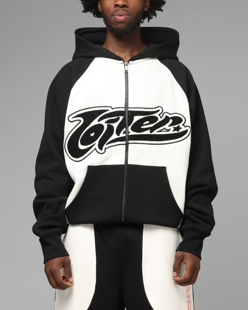 Loiter Jet Stream Zip Hoodie Black/White