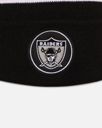 Mitchell & Ness Las Vegas Raiders Team Pom Beanie Black/Grey