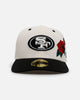 New Era San Francisco 49ers 'Chrome Black Roses' 59FIFTY Fitted Chrome/Black