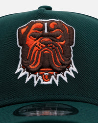 New Era Cleveland Browns 'Evergreen' 9FORTY A-Frame Snapback Dark Green