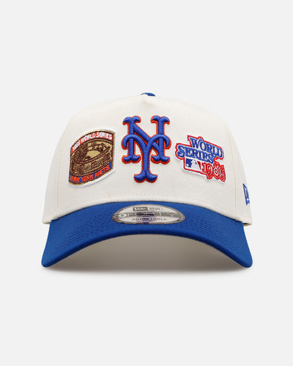 New Era New York Mets 'World Series Logo' 9FORTY A-Frame Snapback Chrome