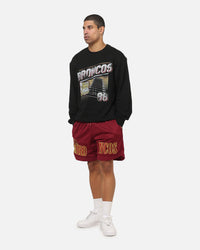 Bleacher Athletic Brisbane Broncos NRL 1908 Adult Crewneck Black