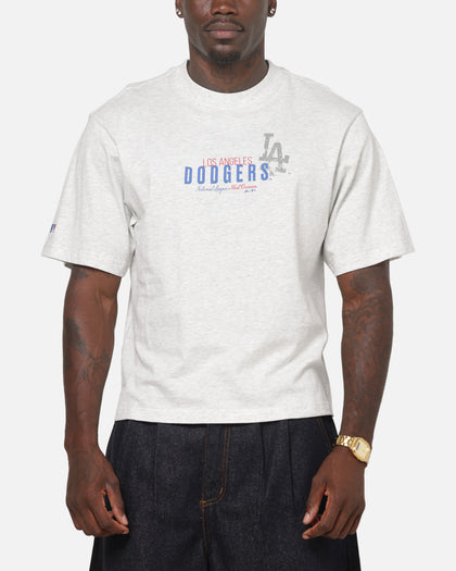 Mitchell & Ness Los Angeles Dodgers National League Crop T-Shirt Silver Marle