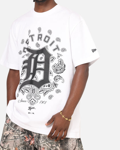 New Era Detroit Tigers Paisley Oversized T-Shirt White