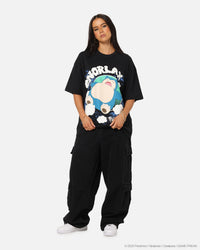 The Pokémon Collection By 73Studio Snorlax Vintage T-Shirt Off Black