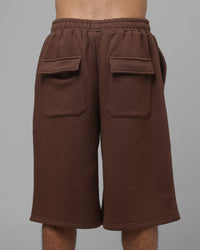 Loiter Hybrid Premium Shorts Brown/Pink