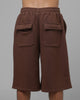 Loiter Hybrid Premium Shorts Brown/Pink