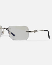 Belvoir & Co Hamptom Anti Blue Light Glasses Silver