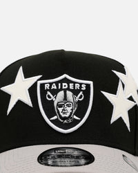 New Era Las Vegas Raiders 'Stars' 9FORTY A-Frame Snapback Black/Grey