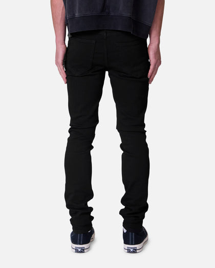 MNML Skinny Raw Jeans Rinsed Black