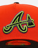 New Era Atlanta Braves 'Halloween' 9FORTY A-Frame Snapback Orange/Black