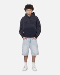 Criminal Damage Sun Faded Hoodie Navy