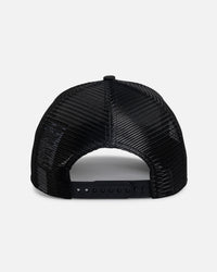 New Era New York Yankees 'Rose Visor' 9FORTY A-Frame Trucker Snapback Black/Rose