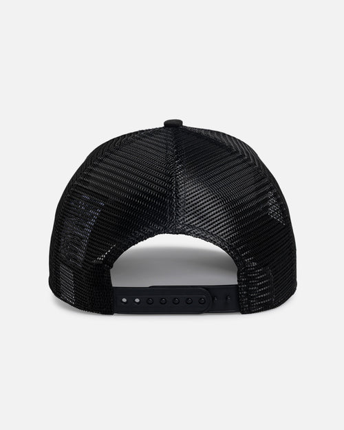 New Era New York Yankees 'Rose Visor' 9FORTY A-Frame Trucker Snapback Black/Rose