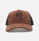 47 Brand New York Yankees 'Tonal Suede' '47 Offside Trucker Snapback Chocolate