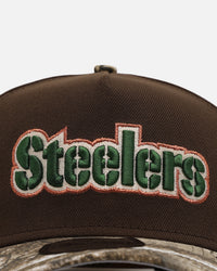 New Era Pittsburgh Steelers 'Great Outdoors' 9FORTY A-Frame Snapback Brown/Camo