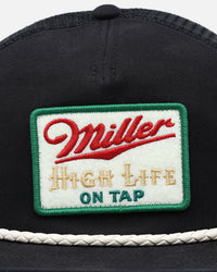 American Needle Wyatt Trucker Snapback Black