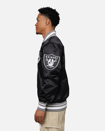 Pro Standard Las Vegas Raiders Rib Satin Jacket Black/Grey