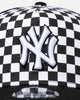 New Era New York Yankees 'Checker Trucker' 9FORTY A-Frame Trucker Snapback White