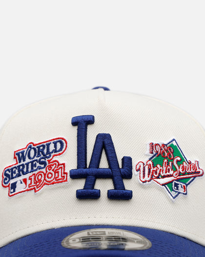 New Era Los Angeles Dodgers 'World Series Logo' 9FORTY A-Frame Snapback Chrome