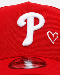 New Era Philadelphia Phillies 'Team Color Hearts' 9FORTY A-Frame Snapback Red