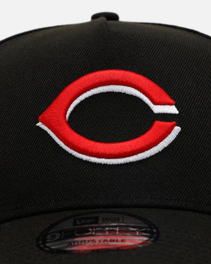 New Era Cincinnati Reds 'Black And Team Color' 9FORTY A-Frame Snapback Black/Official Team Color