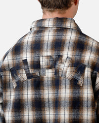 Alpha Industries Unfrm Flannel Button Up Shirt Rust