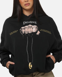 73Studio X The Lord Of The Rings The Ring Hoodie Black Acidwash