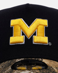 New Era Michigan Wolverines Football 'Realtree Visor' 9FORTY A-Frame Snapback Official Team Color